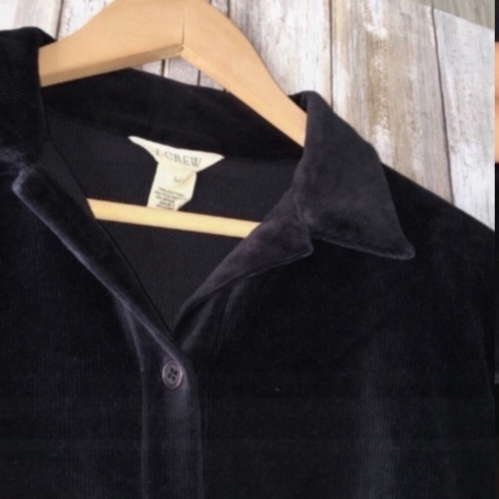 J. Crew Black Corduroy Button Down - Picture 2 of 5